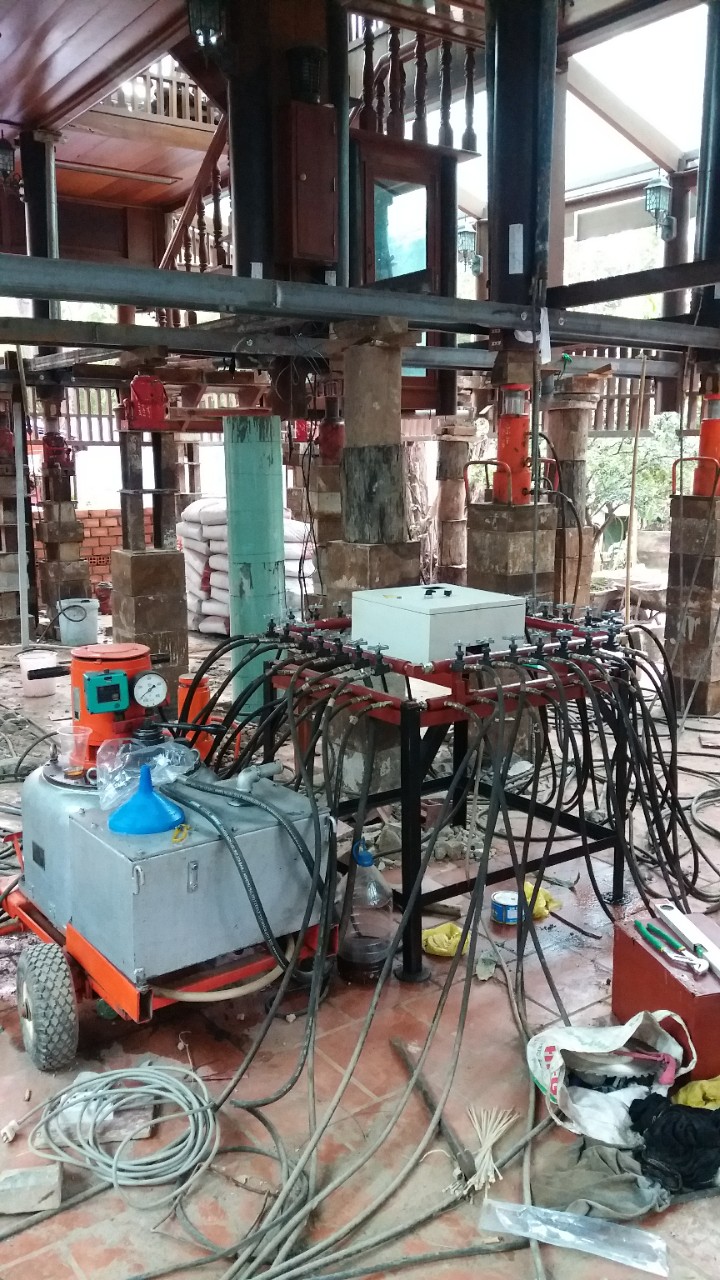 Thiết bị nâng nhà lên cao